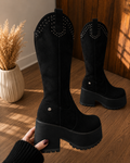 Bota caña alta black 🖤
