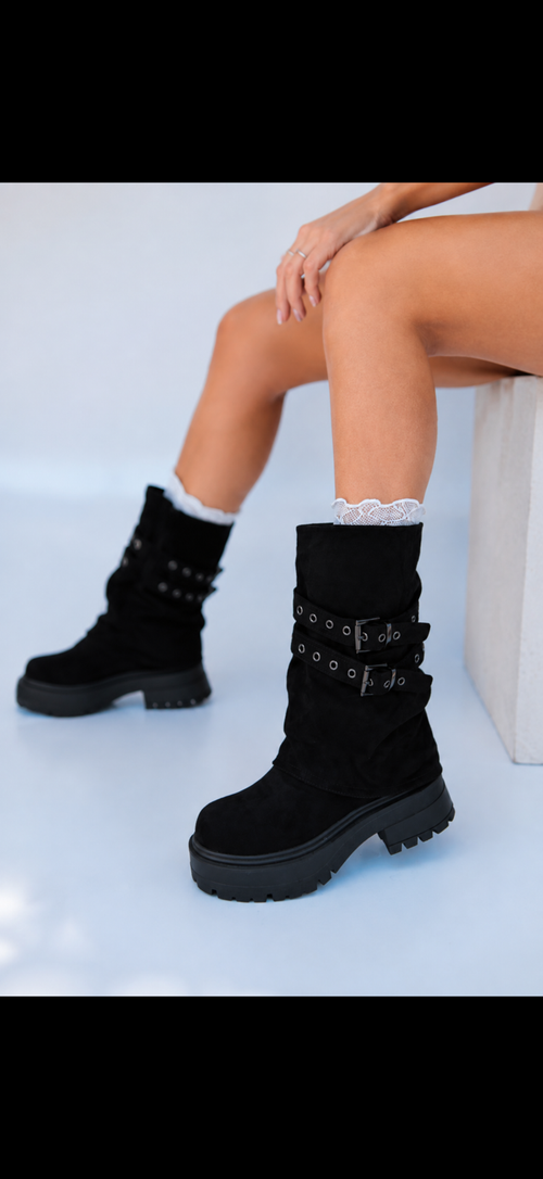Bota Buckle Negra