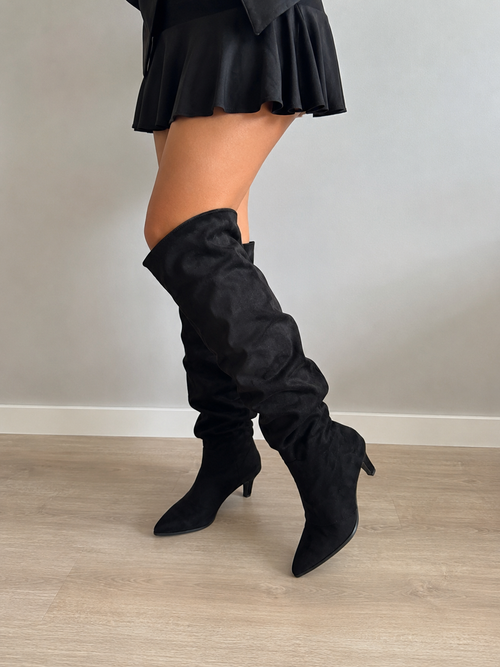 Bota Alta Slouch Negra 🖤