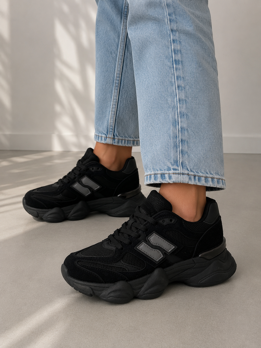 Zapatilla Urbana Chunky Black