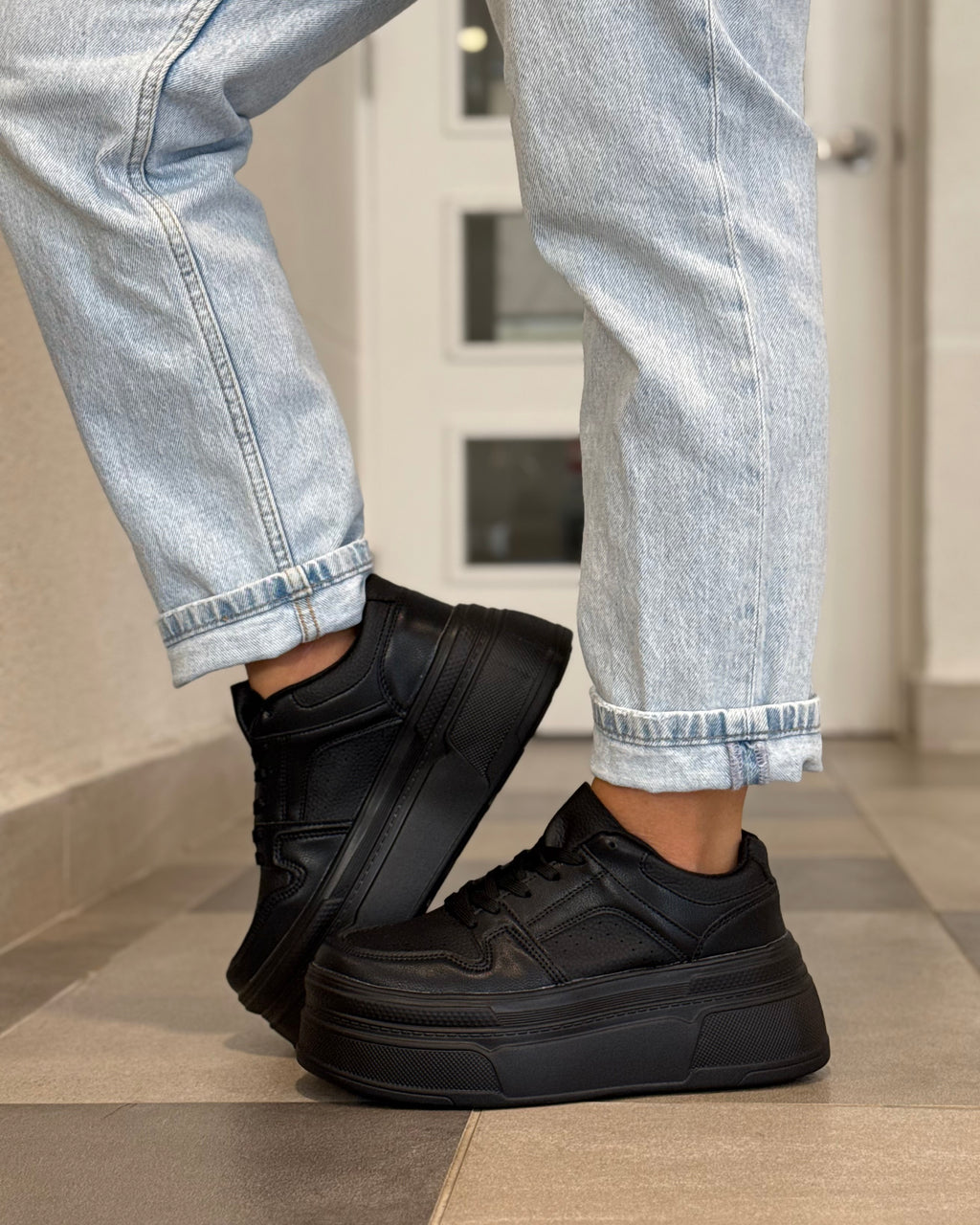 Zapatilla Plataforma Total Black