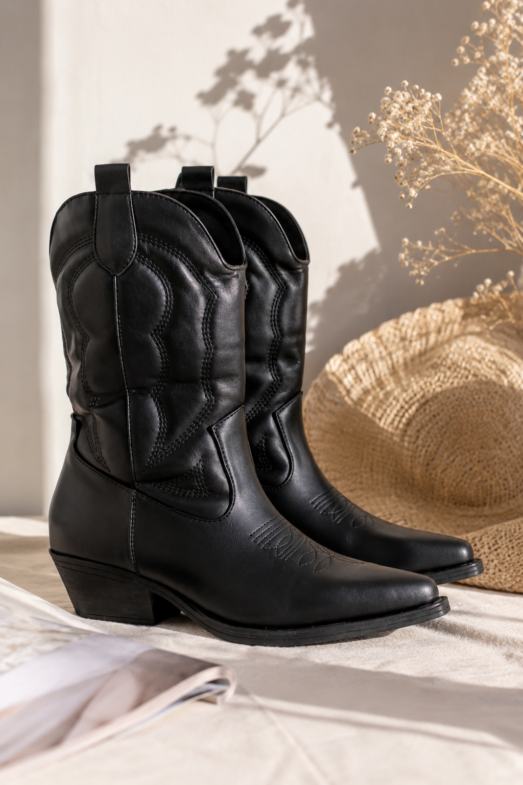 ✨ Texanitas negras estilo western ✨