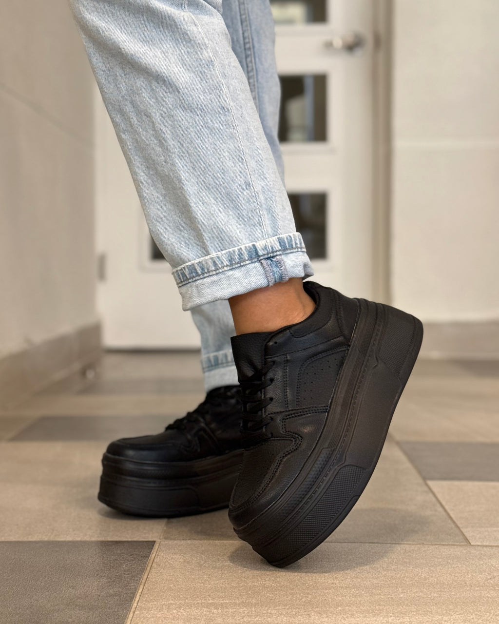 Zapatilla Plataforma Total Black