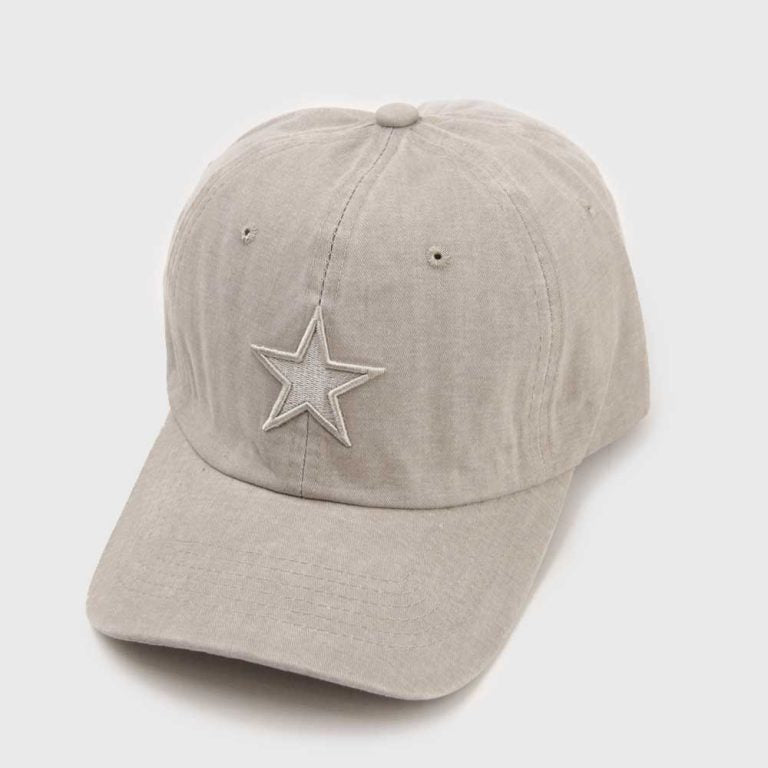 ✨ Gorra Gris Estrella Bordada – Estilo Casual Premium