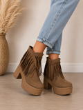 Botines plataforma estilo boho 🤎✨