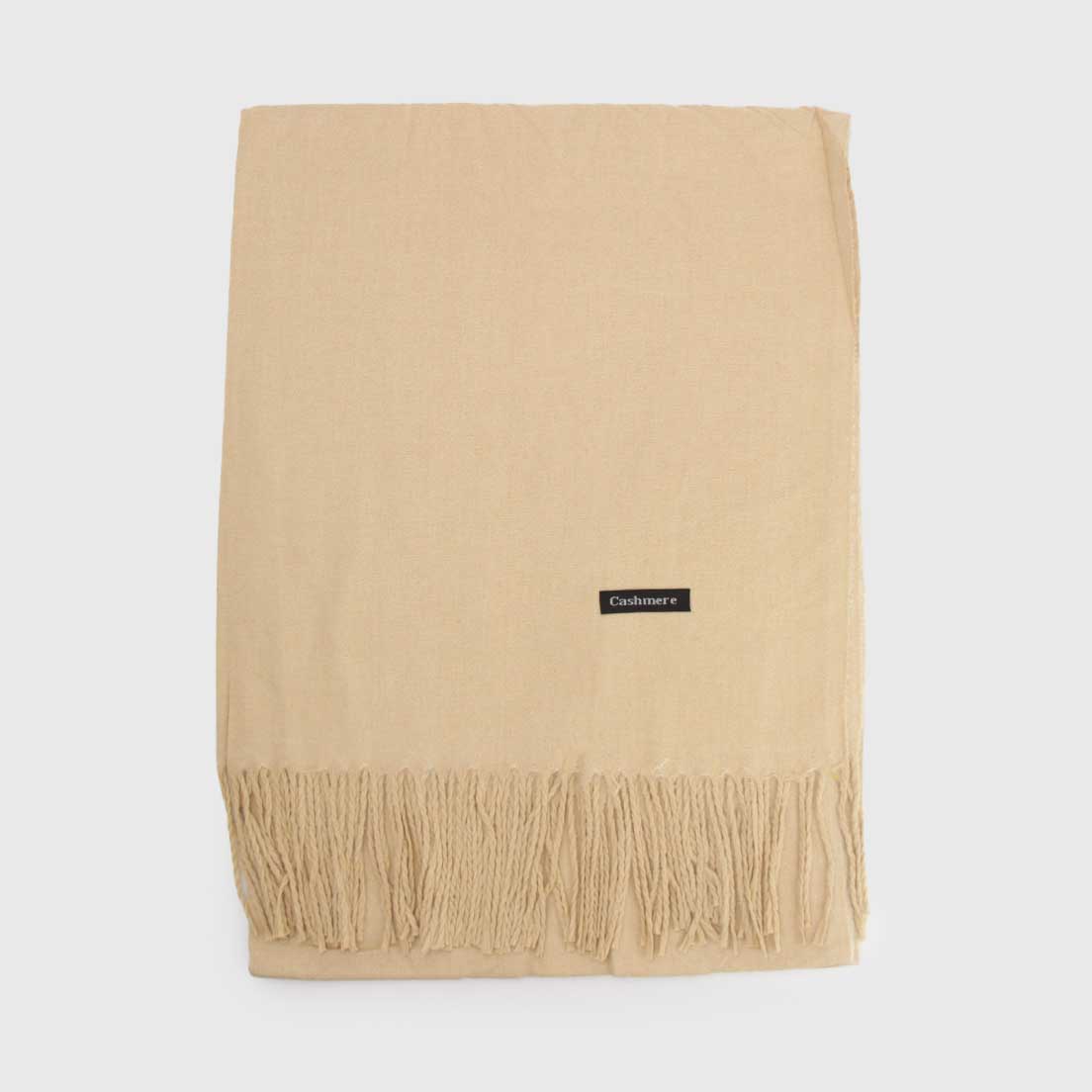 🐪 Bufanda Cashmere Peluda 220 g – Almendra
