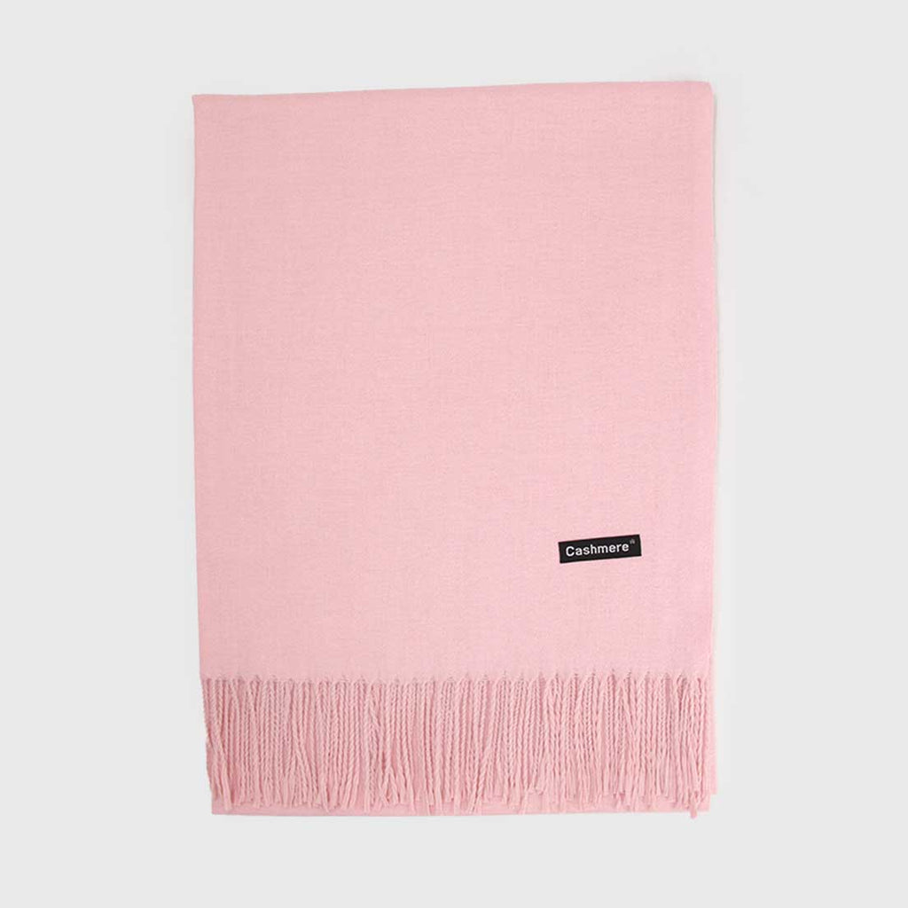 🌸 Bufanda Cashmere Peluda 220 g – Rosa Pastel