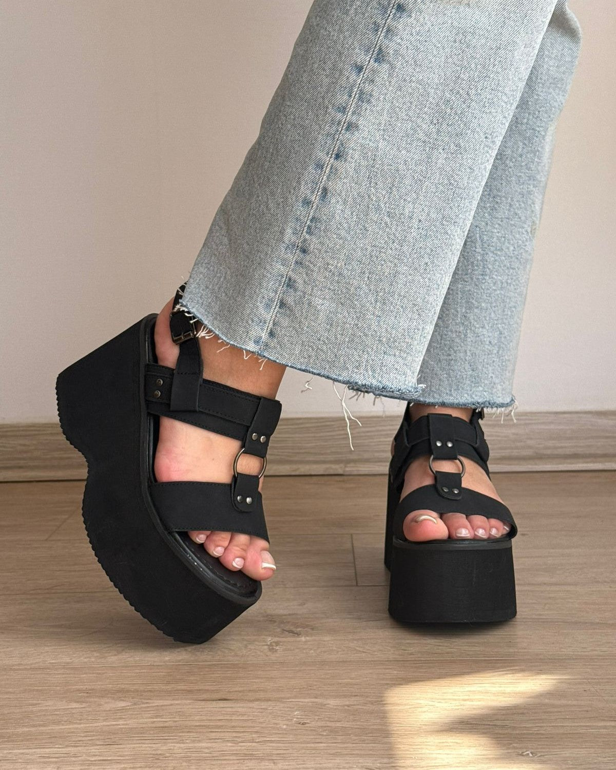 Sandalias Con Plataforma