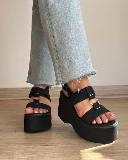 Sandalias Con Plataforma